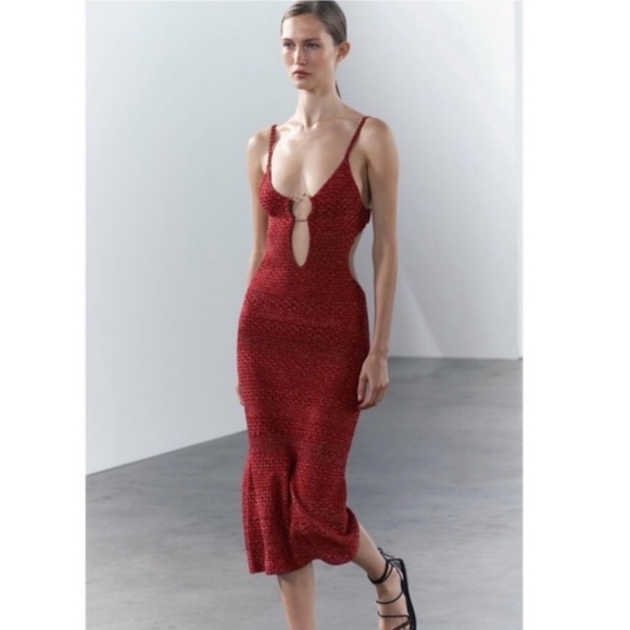 Zara Buckled cut out knit dress - Picture 13 of 16